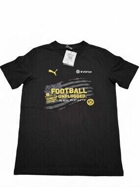 Borussia Dortmund BVB 09 US Tour Puma 'Football Unplugged' Tee - Medium